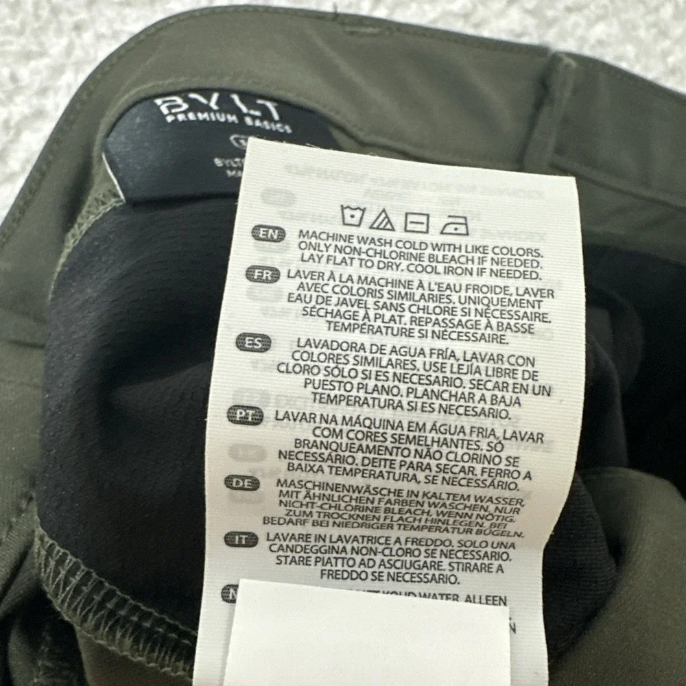 BYLT Premium‎ Basics Everyday Jogger Pants Men's Size 36Tech Skinny Fit Green